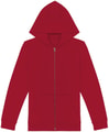 Kinder Hooded Sweater Full Zip Native Spirit NS405 Hibiscus red